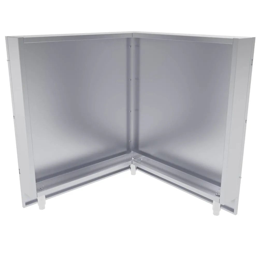 Sunstone 90 Degree 31” X 31” Component Cabinet Back Panel Package – SCC31BP90 & SCC3SP90 - Majestic Patio