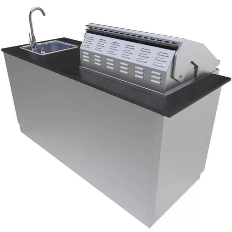 Sunstone CAPRICE 6 foot Grill & Bar Sink Outdoor Island Package – SCPCAPRICE - Majestic Patio