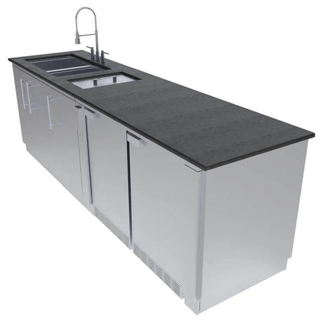 Sunstone GALLEY 9 Foot Clean and Prep Cabinet Island Package – SCPGALLEY - Majestic Patio