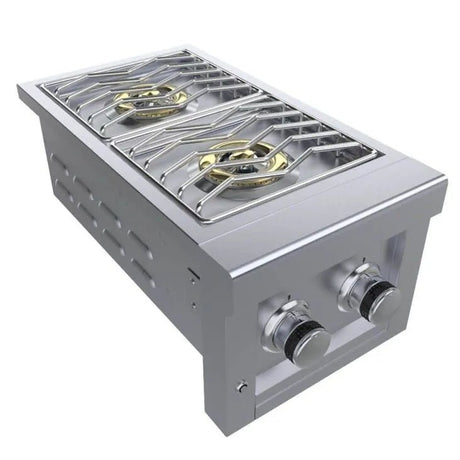 Sunstone Ruby Series 13 Inch Slide in Versa Double Burner – SUN13VDB - Majestic Patio