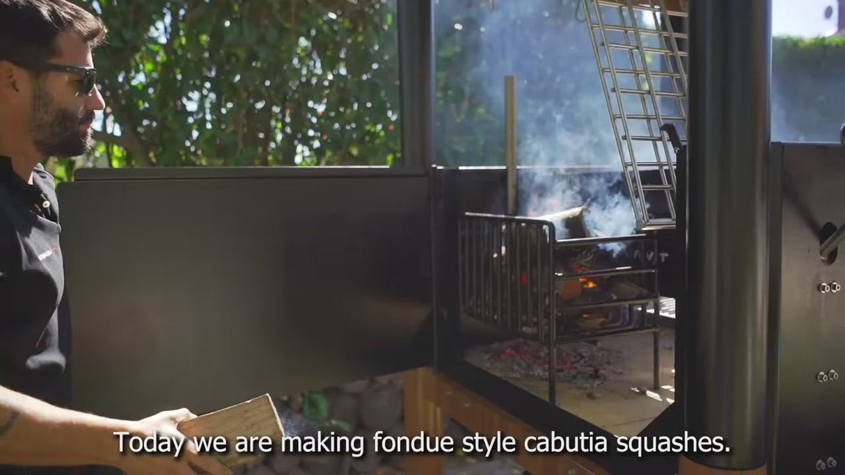 The Beast Argentine Santa Maria Style Wood Fire & Charcoal Gaucho Grill - Majestic Patio