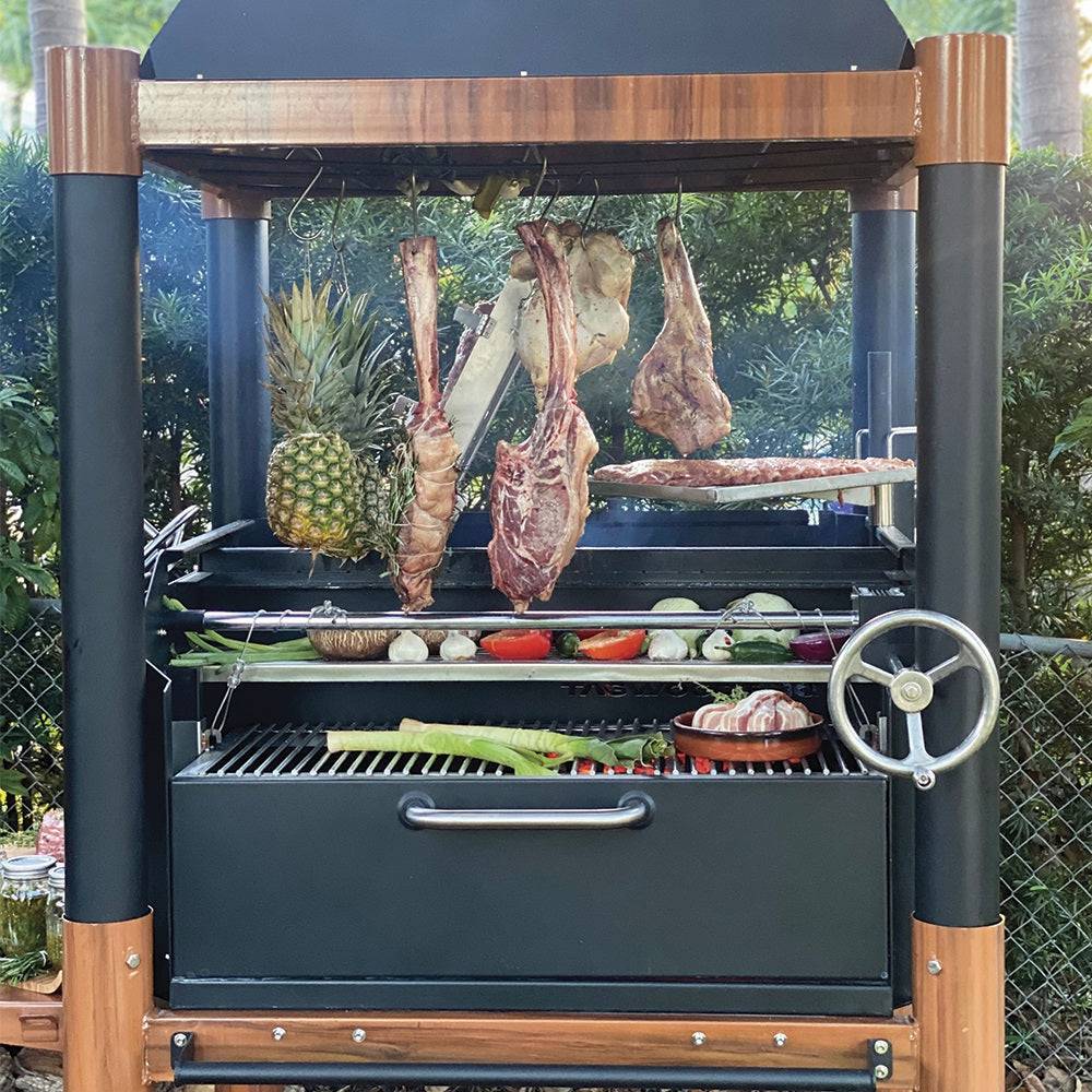 The Beast Argentine Santa Maria Style Wood Fire & Charcoal Gaucho Grill - Majestic Patio