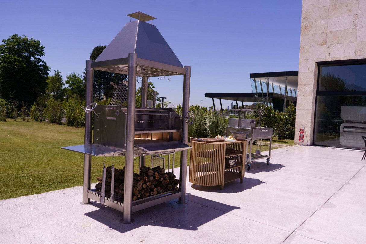 The Beast Argentine Santa Maria Wood Fire & Charcoal Gaucho Grill - Majestic Patio