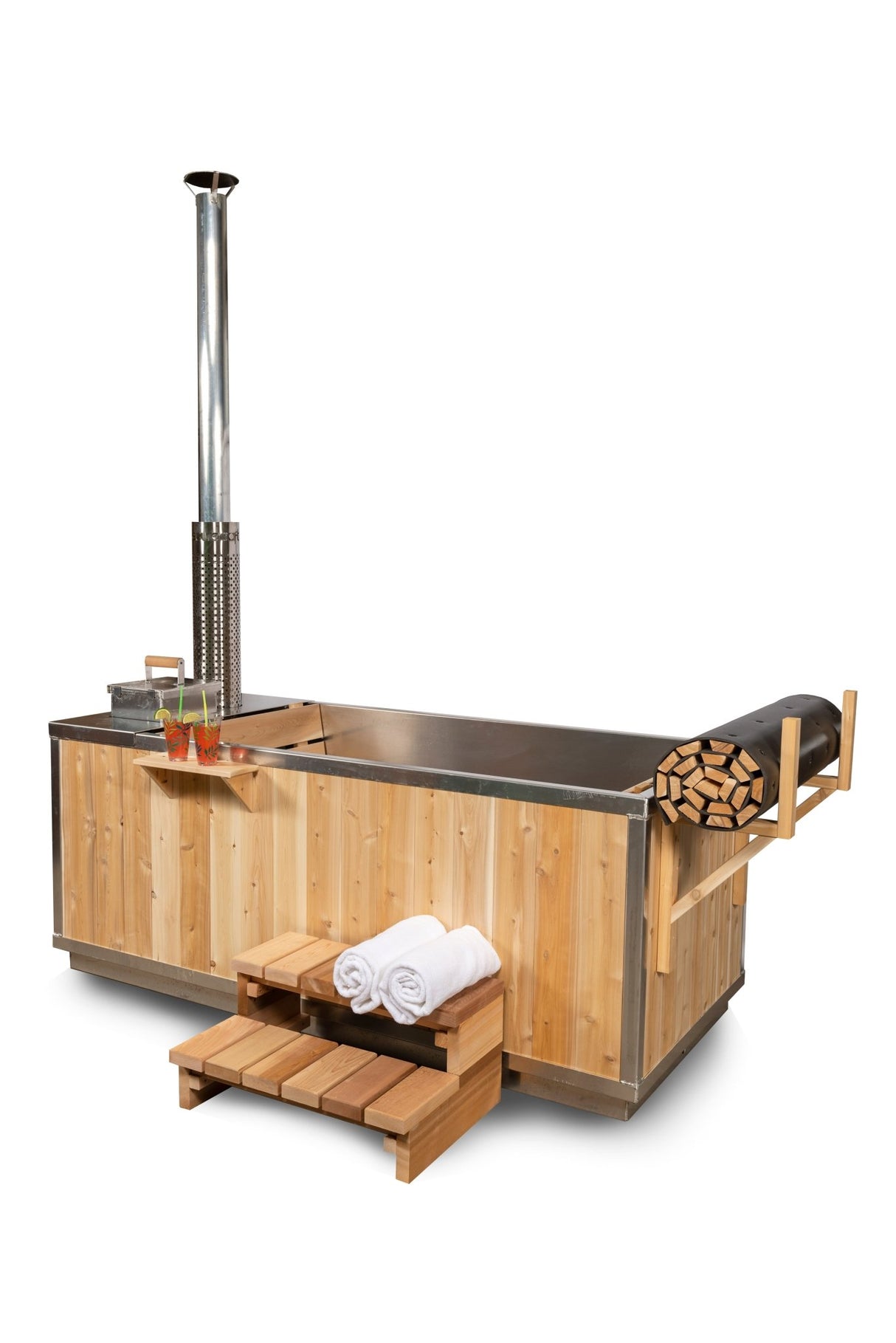 The Starlight Wood Burning Hot Tub - Majestic Patio