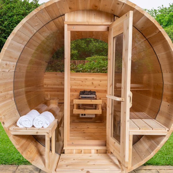 Tranquility MP Barrel Sauna - Majestic Patio