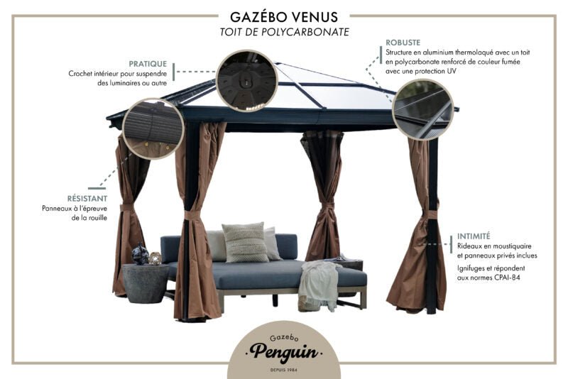 Venus Gazebo - Majestic Patio