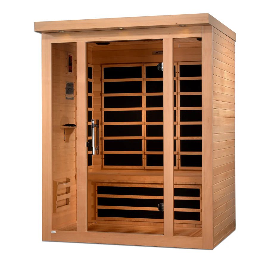 Vila 3 Person Ultra Low EMF FAR Infrared Sauna - Majestic Patio