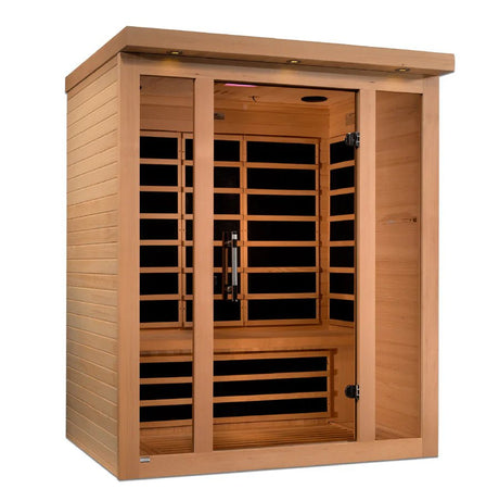 Vila 3 Person Ultra Low EMF FAR Infrared Sauna - Majestic Patio