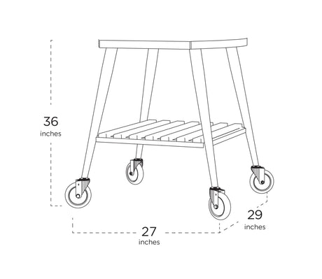 Wheeled Trolley for Infinity Oven 50 - Majestic Patio