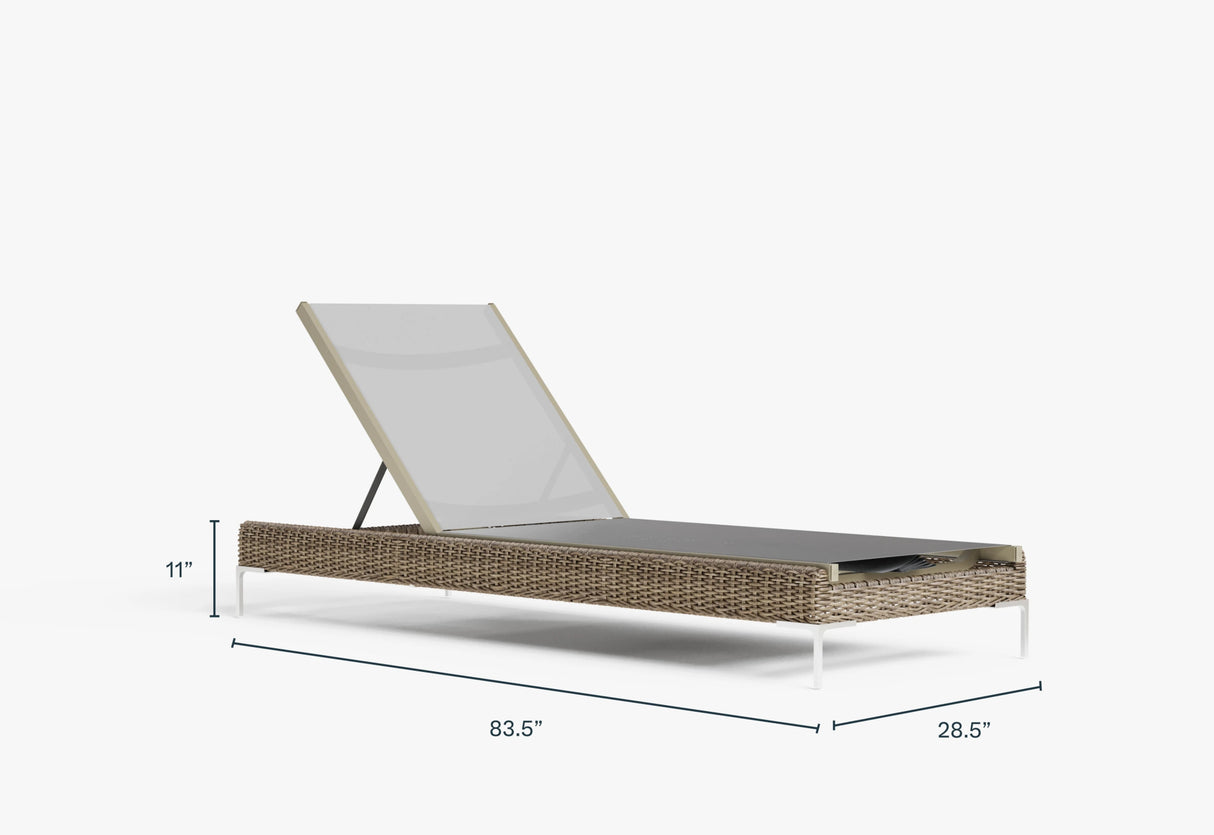 Wicker Outdoor Core Chaise Lounge - Majestic Patio