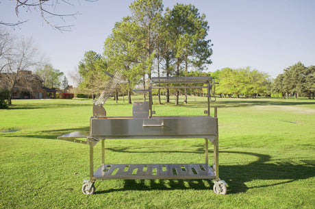 Xl Built-in Argentine Santa Maria Wood Fire & Charcoal Gaucho Grill - Majestic Patio